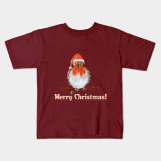 Christmas Robin - Merry Christmas Kids T-Shirt